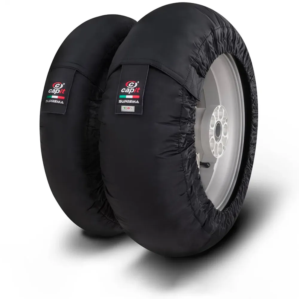 Calentador De Neumático Superbike Capit SU205A0 M/XXL Negro met Geïntegreerde Borstel