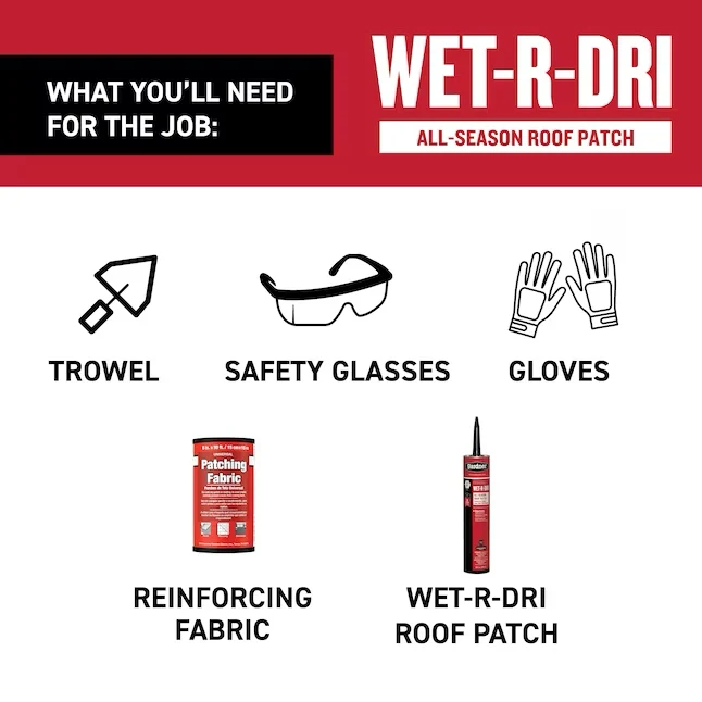 Gardner Wet-R-Dri 10-oz Cement Roof Sealant