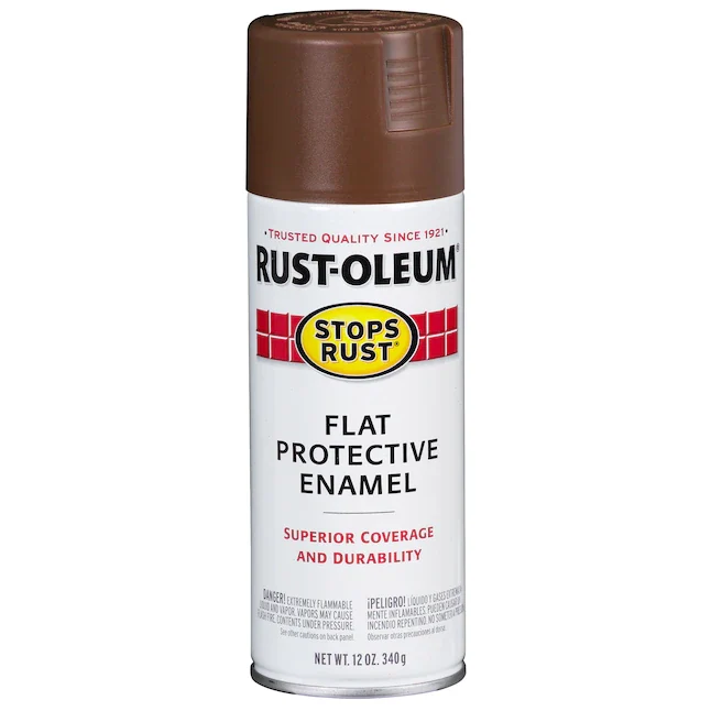 Rust-Oleum Stops Rust Flat Taupe Spray Paint (NET WT. 12-oz)