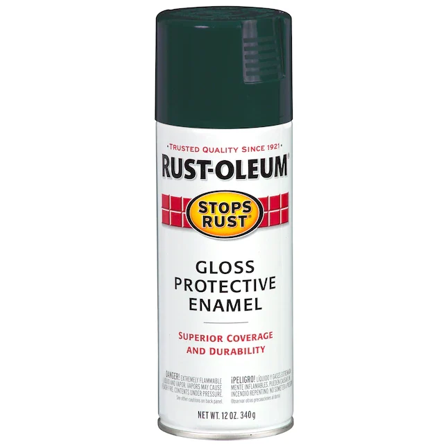 Rust-Oleum Stops Rust Gloss Dark Hunter Appelgroen Spray Paint (NET WT. 12-oz)