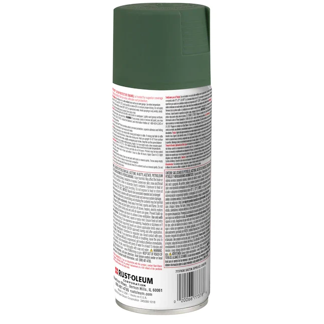 Rust-Oleum Stops Rust Satin Spruce Groen Spray Paint (NET WT. 12-oz)