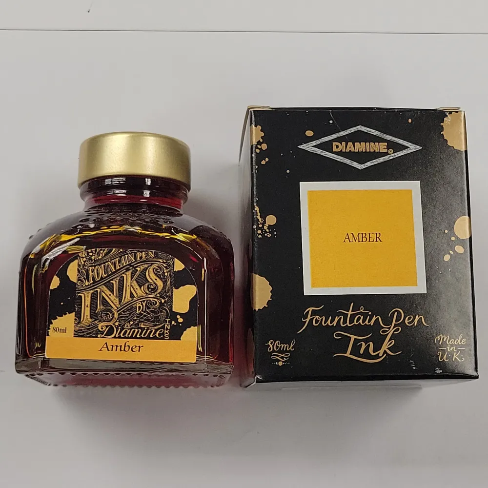 Diamine Amber Ink Bottle - 80 ml