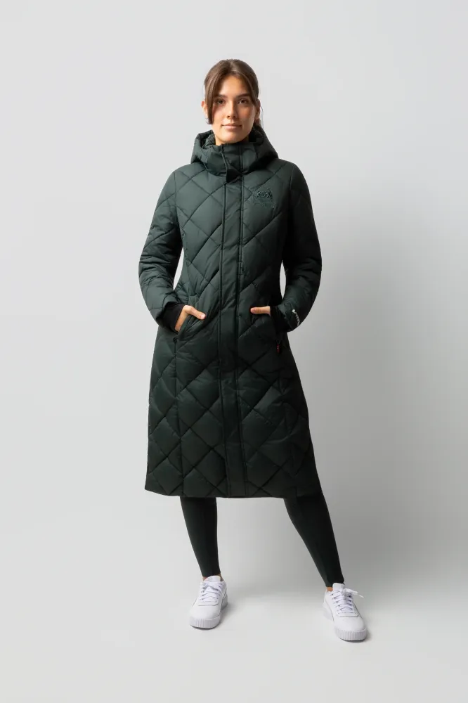 Gem Lange Padded Coat Scarab green 10