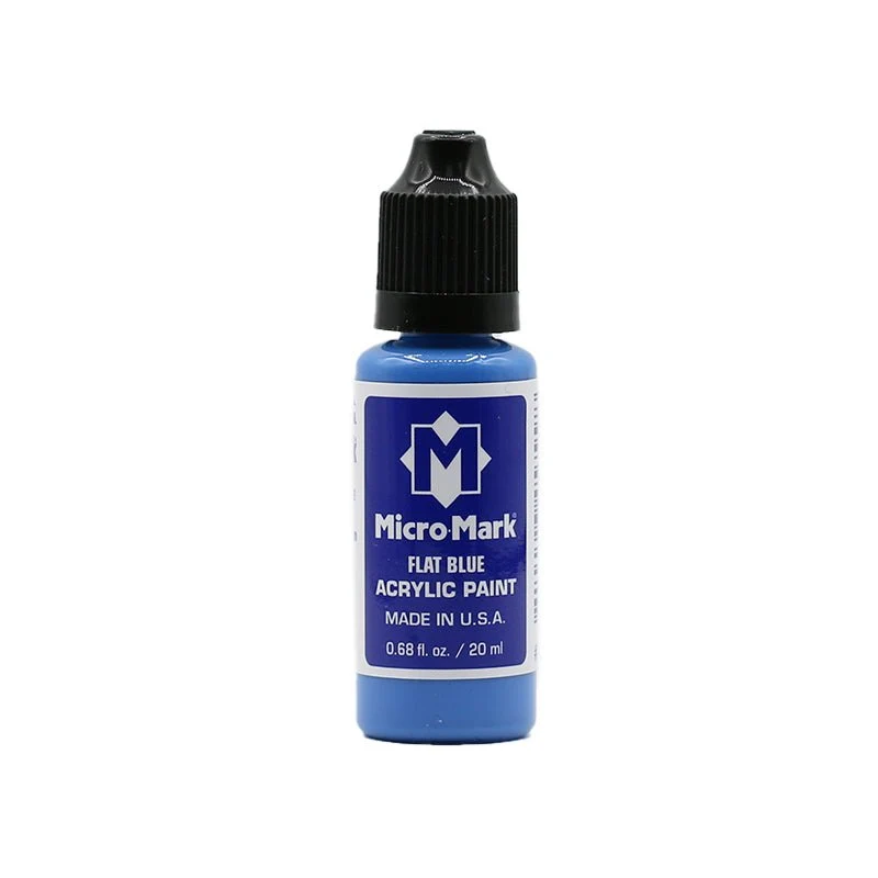 Micro-Mark Flat Blue Plexiglas Paint, 20ml