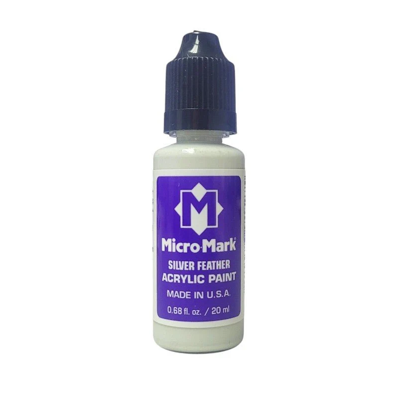 Micro-Mark Zilver Feather Paint, 20ml
