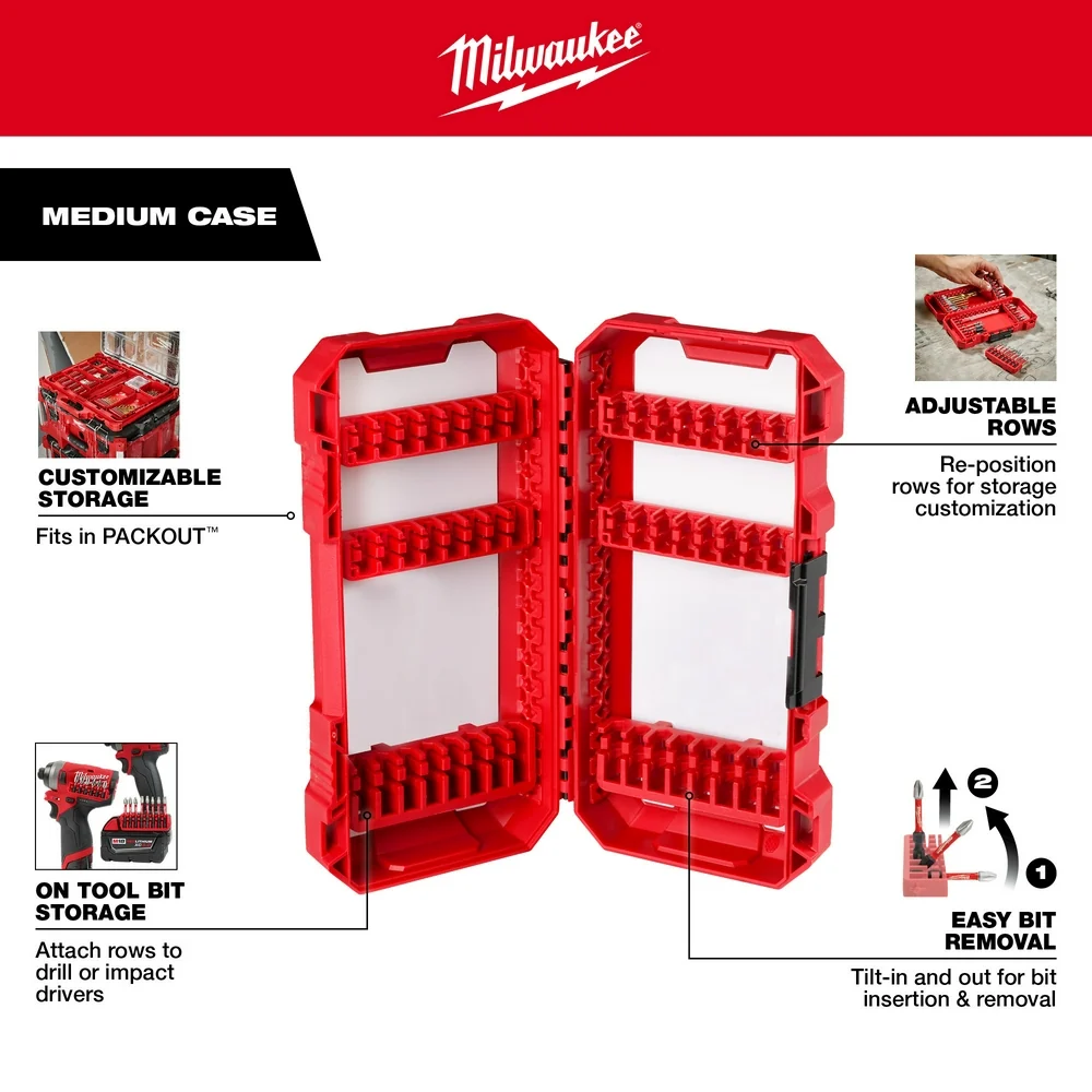 MILWAUKEE Customizable Medium Case Impact Driver Accessories