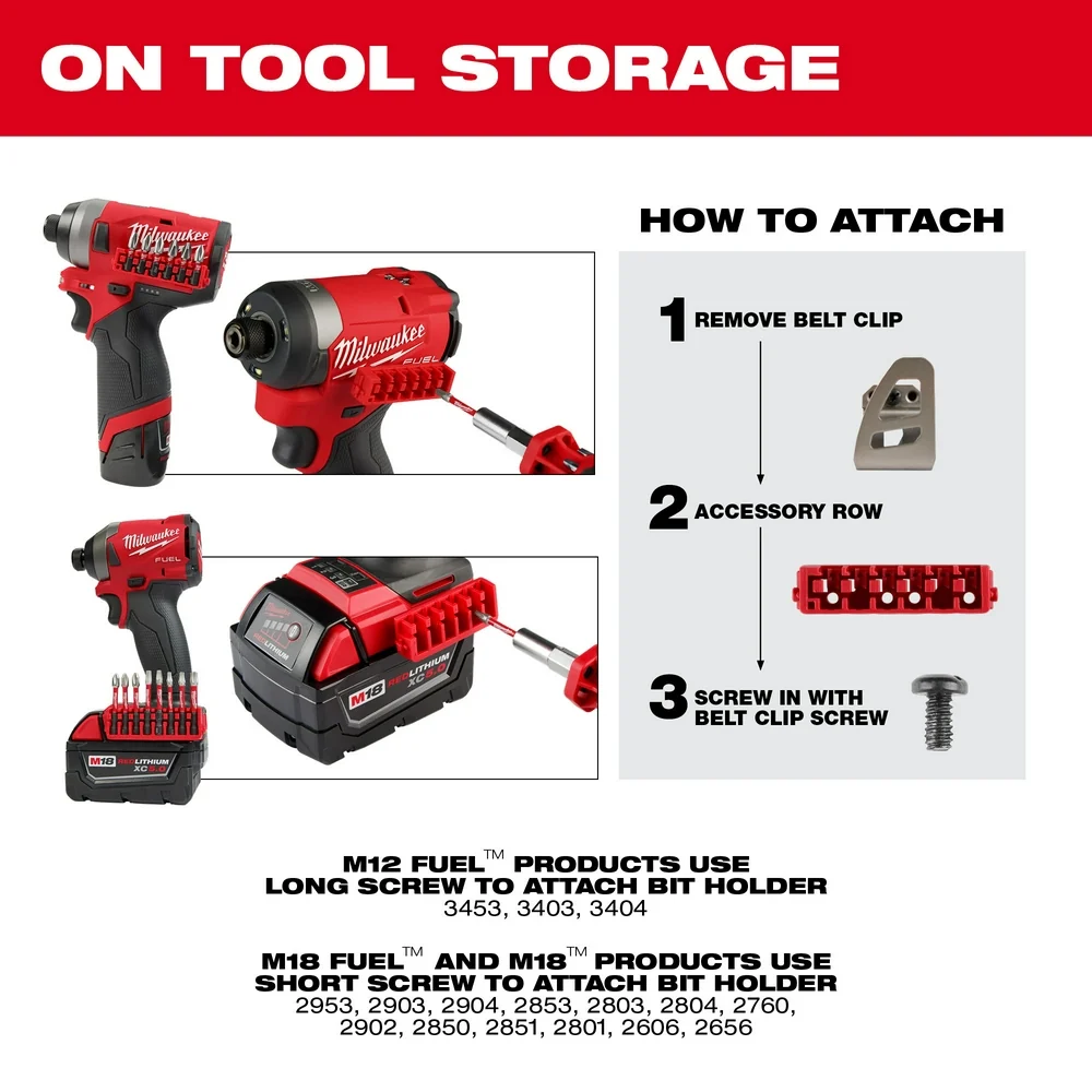 MILWAUKEE Customizable Medium Overzichtelijk Case Impact Driver Accessories