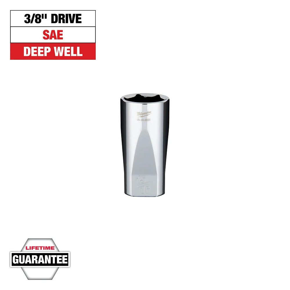 MILWAUKEE 3/8" DRIVE 15/16" DEEP SOCKET