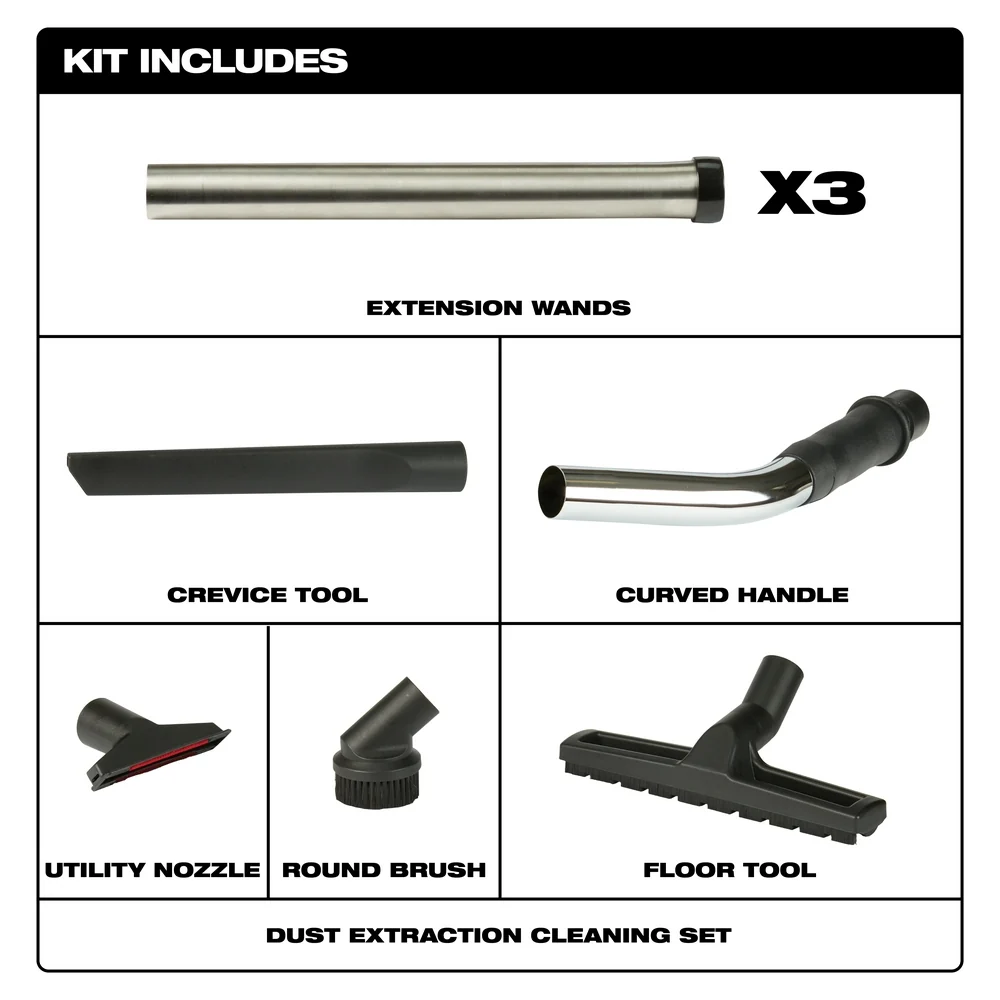 MILWAUKEE Dust Extraction Cleaning Set