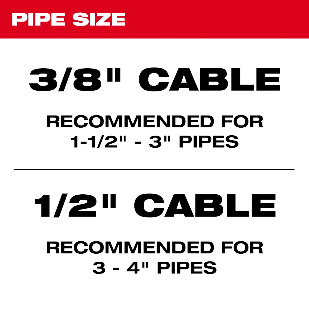 MILWAUKEE 1/2" x 75' Inner Core Drum Cable
