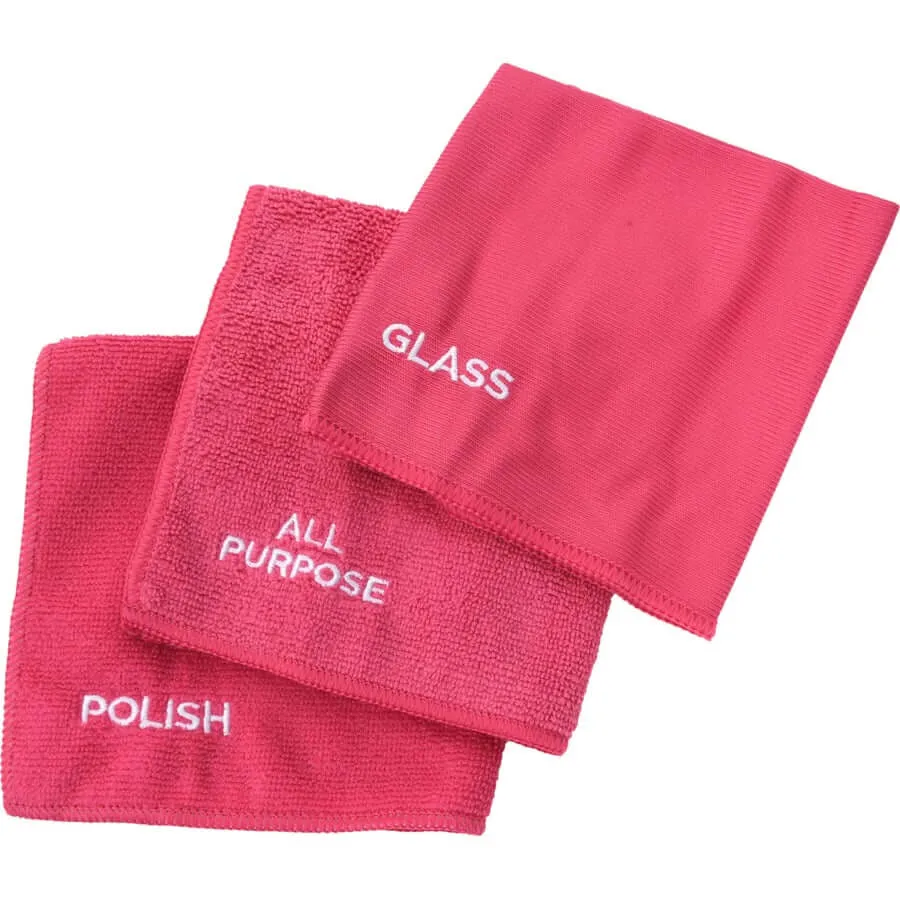 Pink Stuff Microfiber cleaning cloth pink (3 pieces)