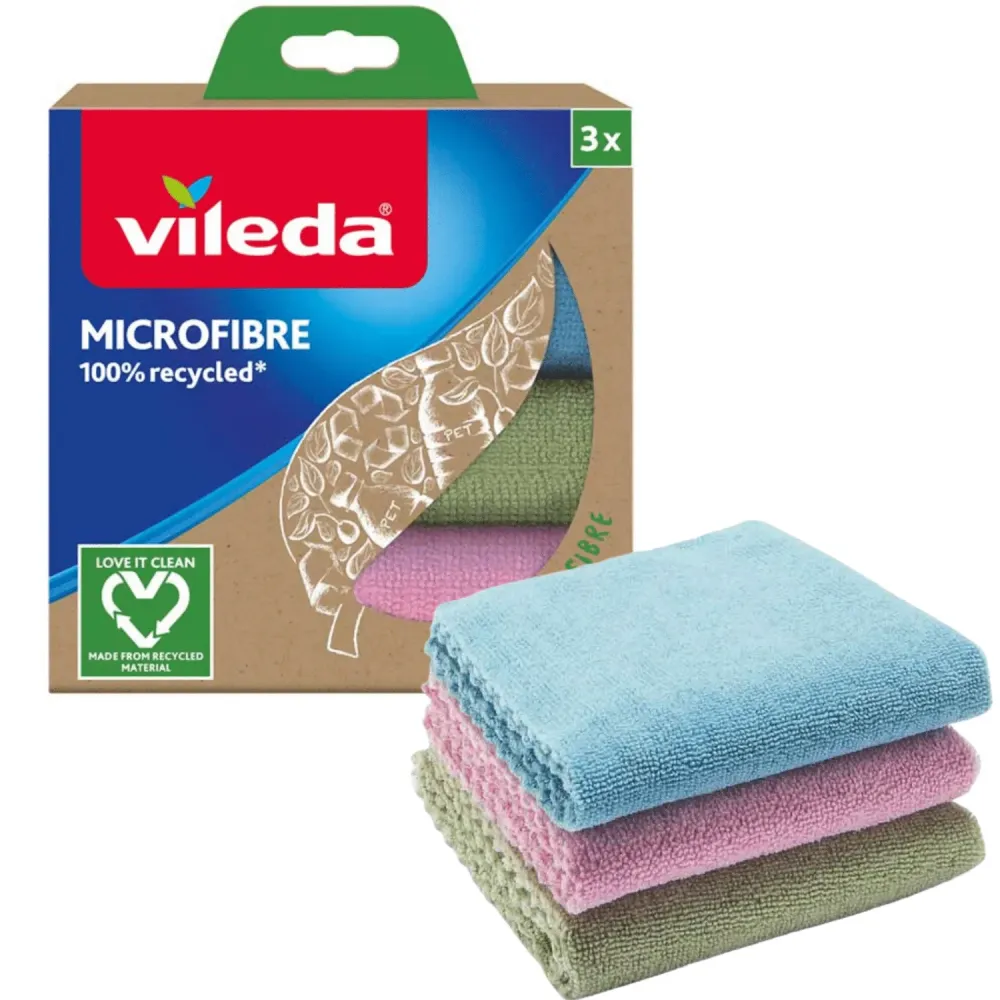 Vileda / Set Vileda multifunctionele doeken 3st / 100% microvezel / gerecycled ECO
