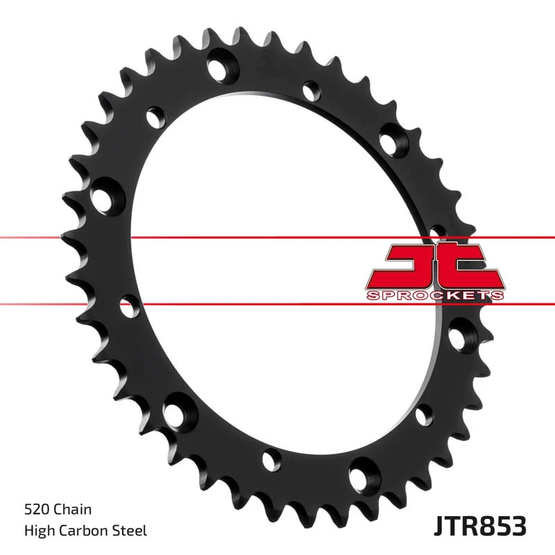 Corona JT 853 de acero con 38 dientes Raptor 660