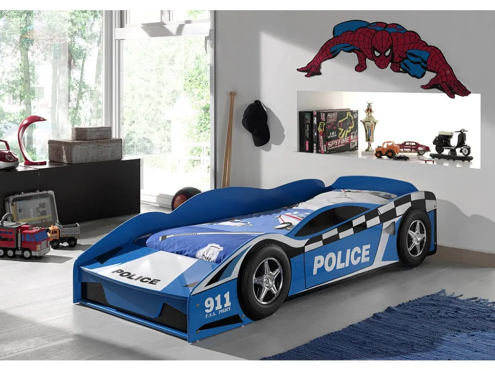 Bed AUTO KSB015 75x173x41 Blauw