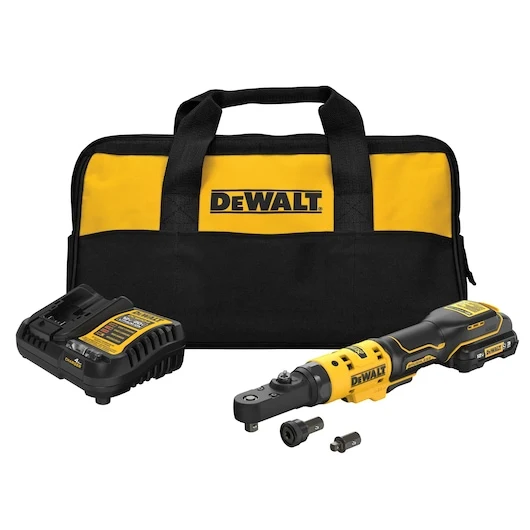 DEWALT XTREME 12V MAX* Brushless Mobiel 3/8" and 1/4" Sealed Head Ratchet Kit
