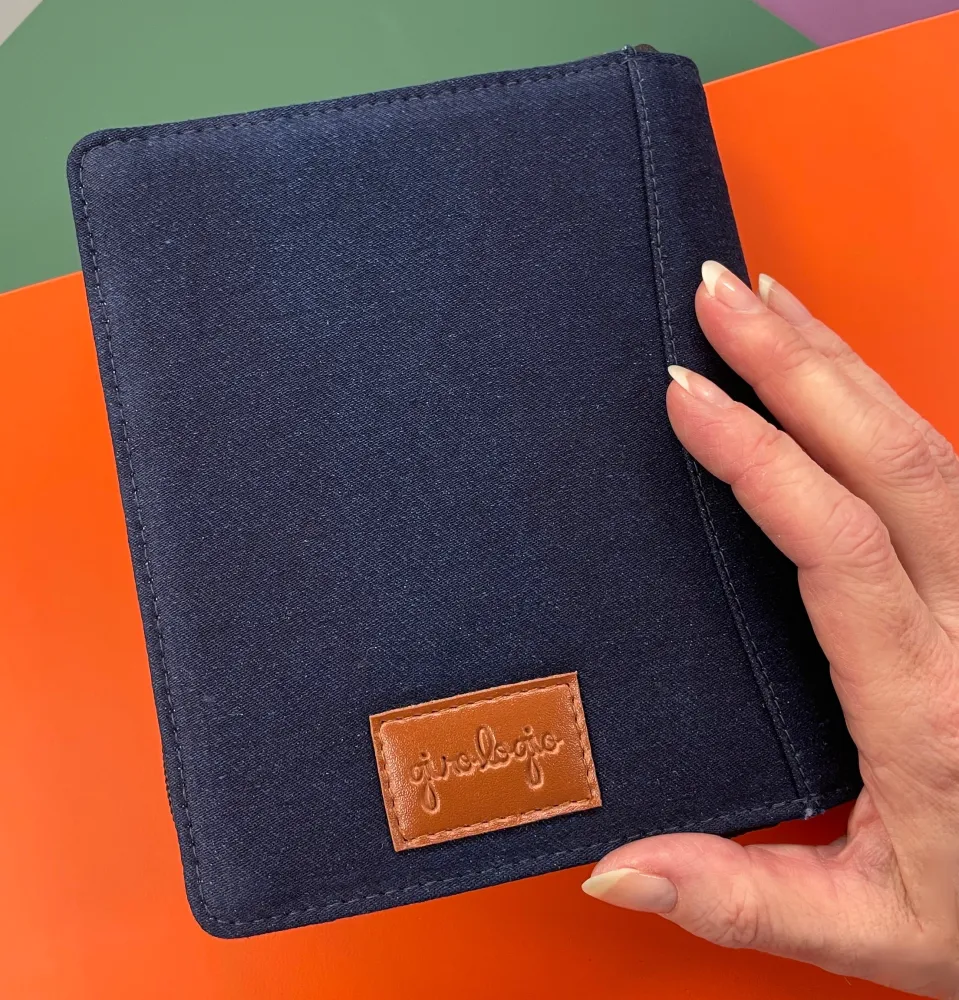 Girologio Van katoen Denim Pen Case - 12 Zip