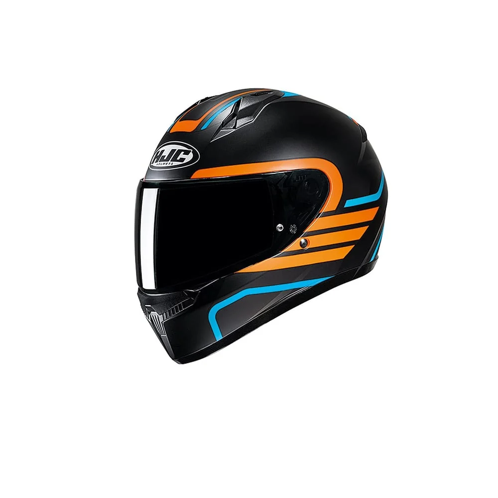 HJC C10 LITO MC27SF CASCO INTEGRAL DE MOTOCICLETA AZUL NARANJA Mc27sf