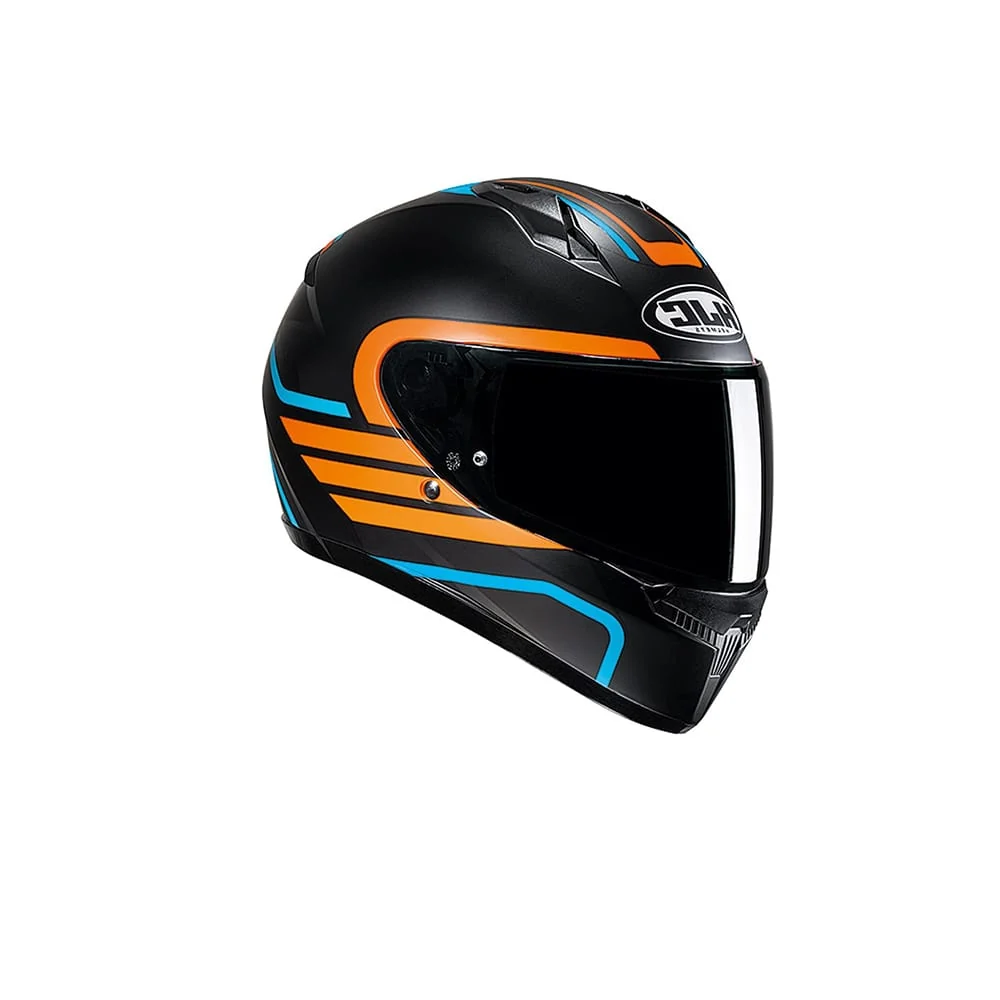HJC C10 LITO MC27SF CASCO INTEGRAL DE MOTOCICLETA AZUL NARANJA Mc27sf
