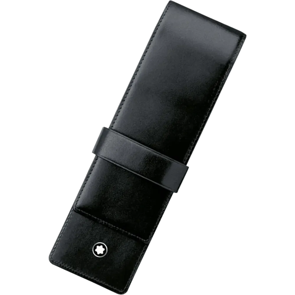 Montblanc Siena Pen Pouch - Zacht Black (2 Pen Slot)