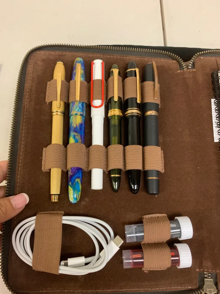 Pen Boutique Yak Leren A5 Zipped Folio - Crazy Horse Chocolate