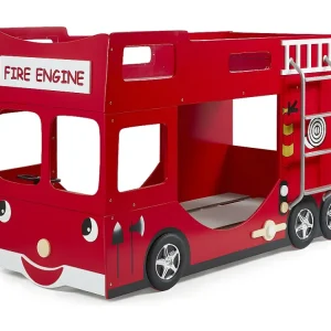 Stapelbed AUTO BB005 90x200 cm Rood