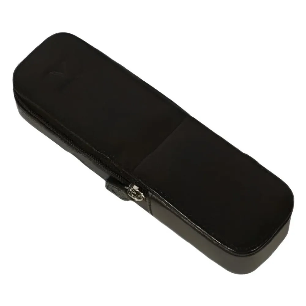 Visconti Classic Leer Two Pen Case - Black