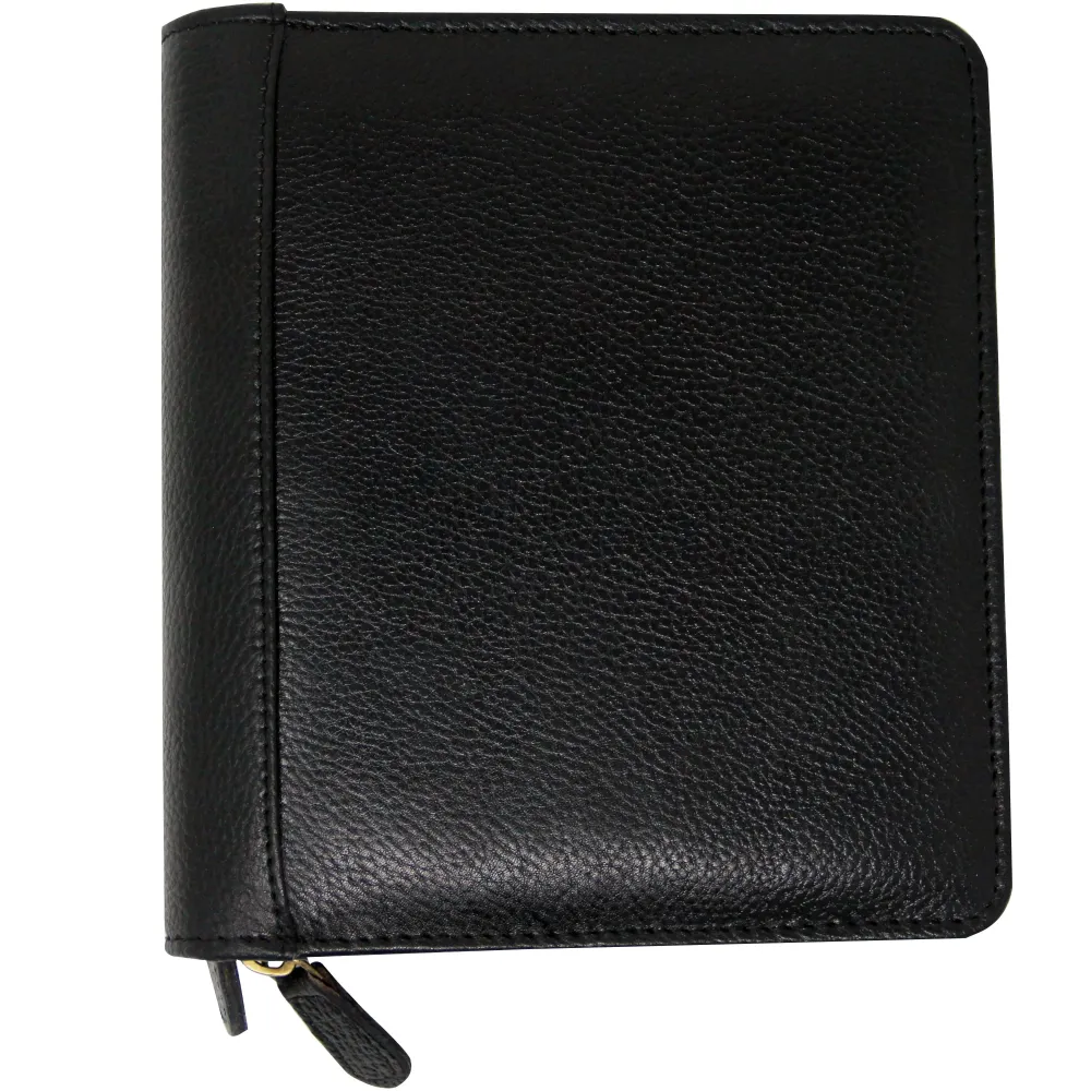 Yak Leather Premium Leather 12 Pen Case - Black
