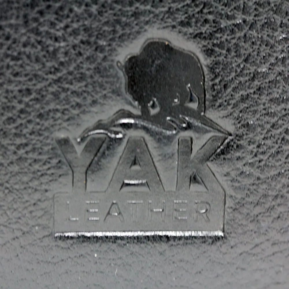 Yak Leather Premium Leather 12 Pen Case - Black