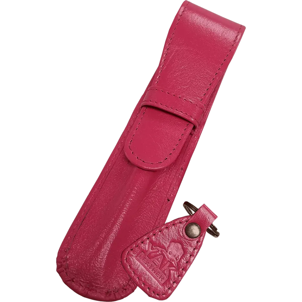 Yak Leather Solo Case Flap - Dragonfruit