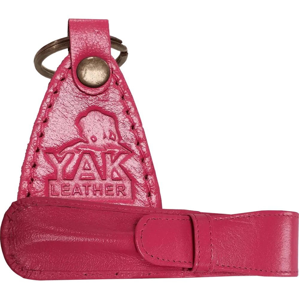 Yak Leather Solo Case Flap - Dragonfruit