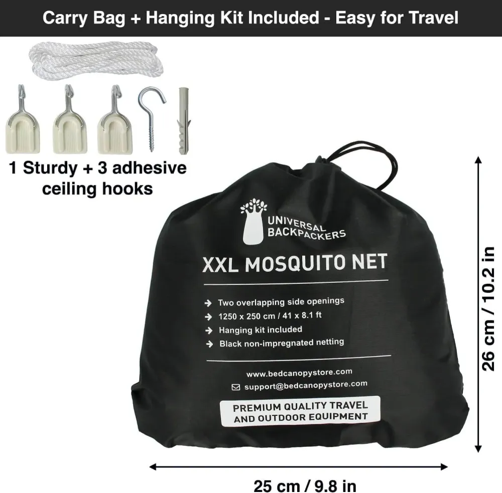 XL Black Mosquito Net Bed | Round 2 Openings