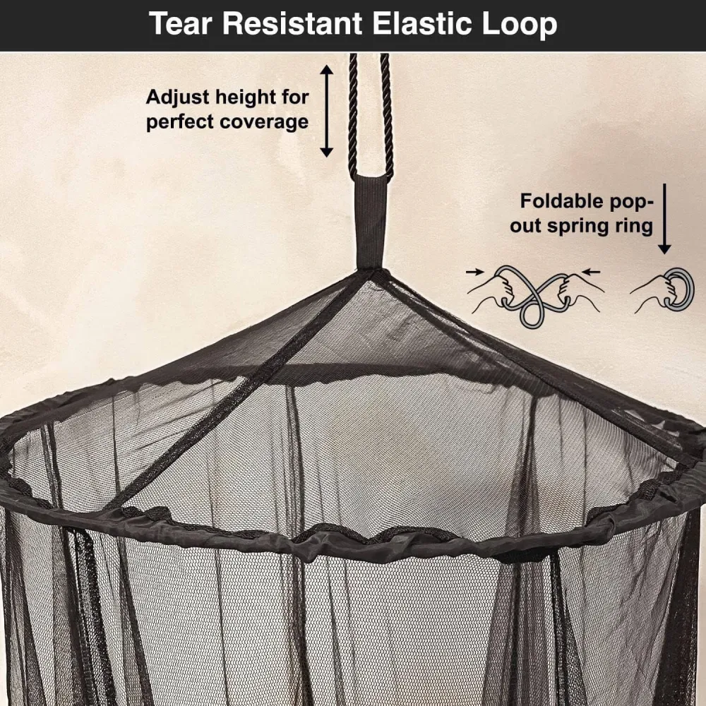 XL Black Mosquito Net Bed | Round 2 Openings