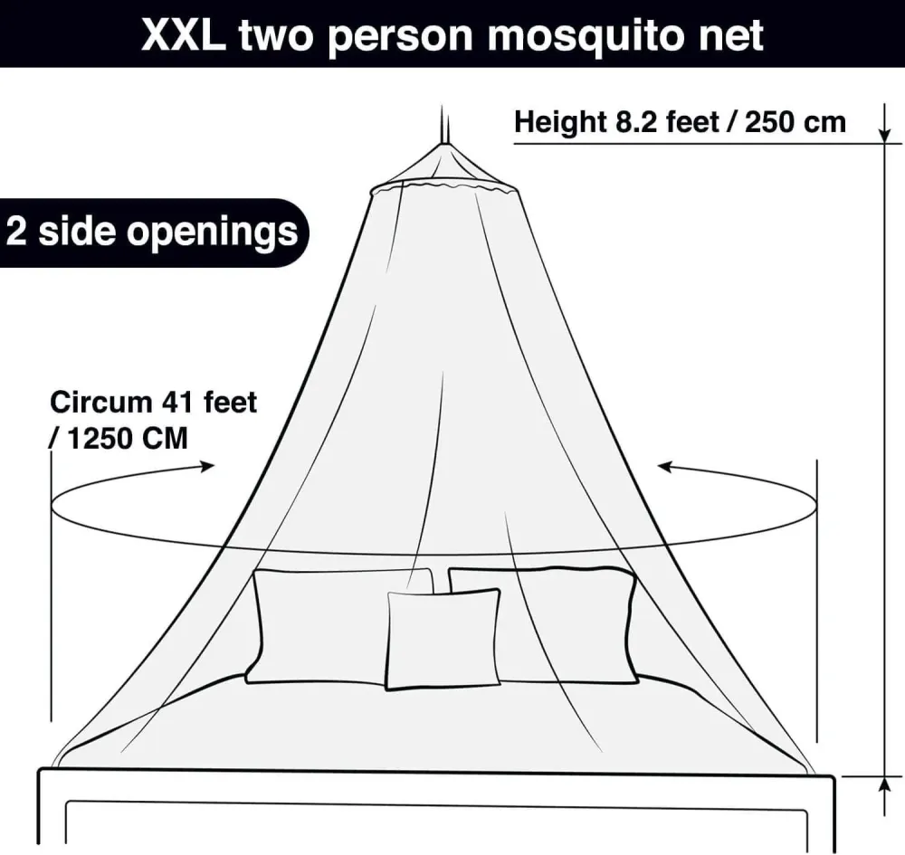 XL Black Mosquito Net Bed | Round 2 Openings