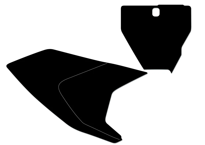Kit adhesivos portanúmeros Blackbird HVA TC/FC 19 standard/negro