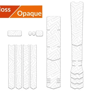 Kit adhesivos protectores cuadro ALGIS brillo XL LINES blanco