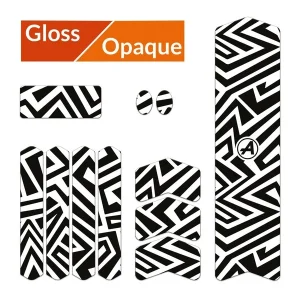 Kit adhesivos protectores cuadro ALGIS mate M LINES negro