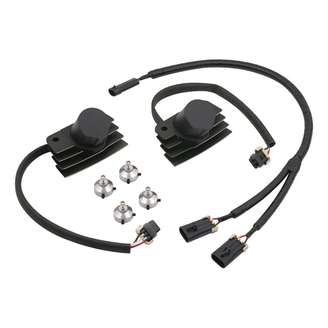 Kit De Super Bobina Accel, Stealth Cop Largo. Negro Para Harley-Davidson