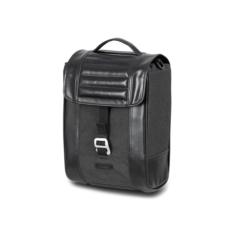 12V elektrische lier Alforja lateral SHAD SR38 estilo Cafe Racer - Negro