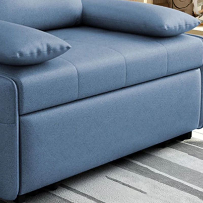 Onderbumper 33" Wide Scandinavian Sleeper Sofa Futon Blauw Storage Sleeper Sofa 35l