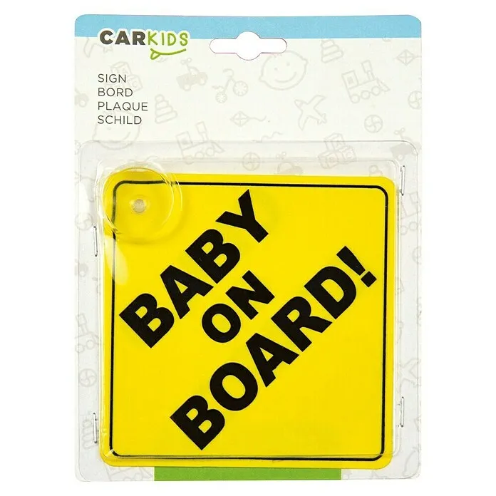 Verstelbare mudflap Waarschuwingsbordje Baby on Bord - l x b: 1,4 x 12,5 cm