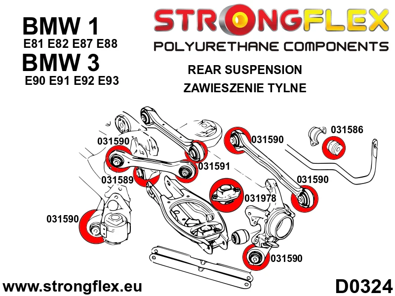 Rear shock absorber - lower mount SPORT - BMW > Serie 1 > I E81 / E82 / E87 / E88 > E81 / E82 / E87 / E88 |BMW > Serie 3 >...