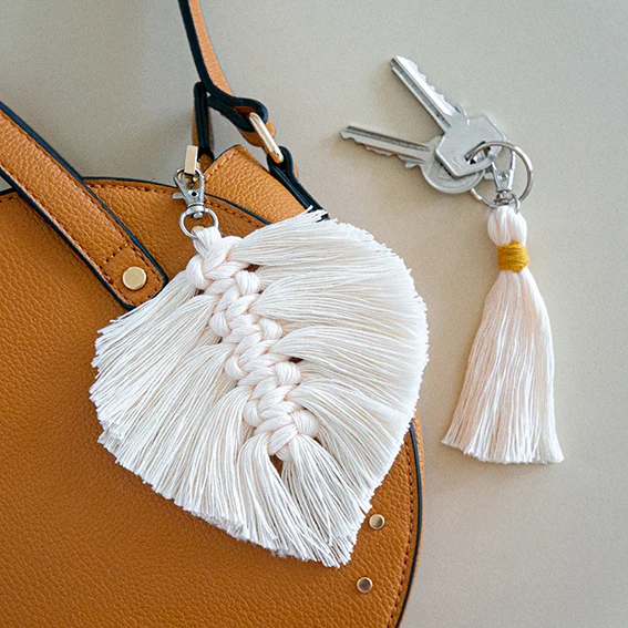 Demperbevestiging DIY Makramee-Kit - SCHLÜSSELANHÄNGER