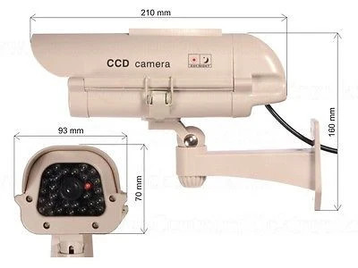 Dummy Camera Sol1500 Solar flitsend diode sticker kosteloos