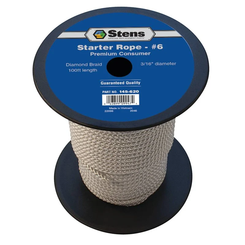 Stens 145-620 Diamond Braid 100 Ft. Starter Rope #6