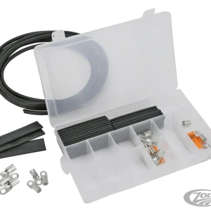Battery & Starter cable kit Zwart Harley-Davidson met Boosterkabel