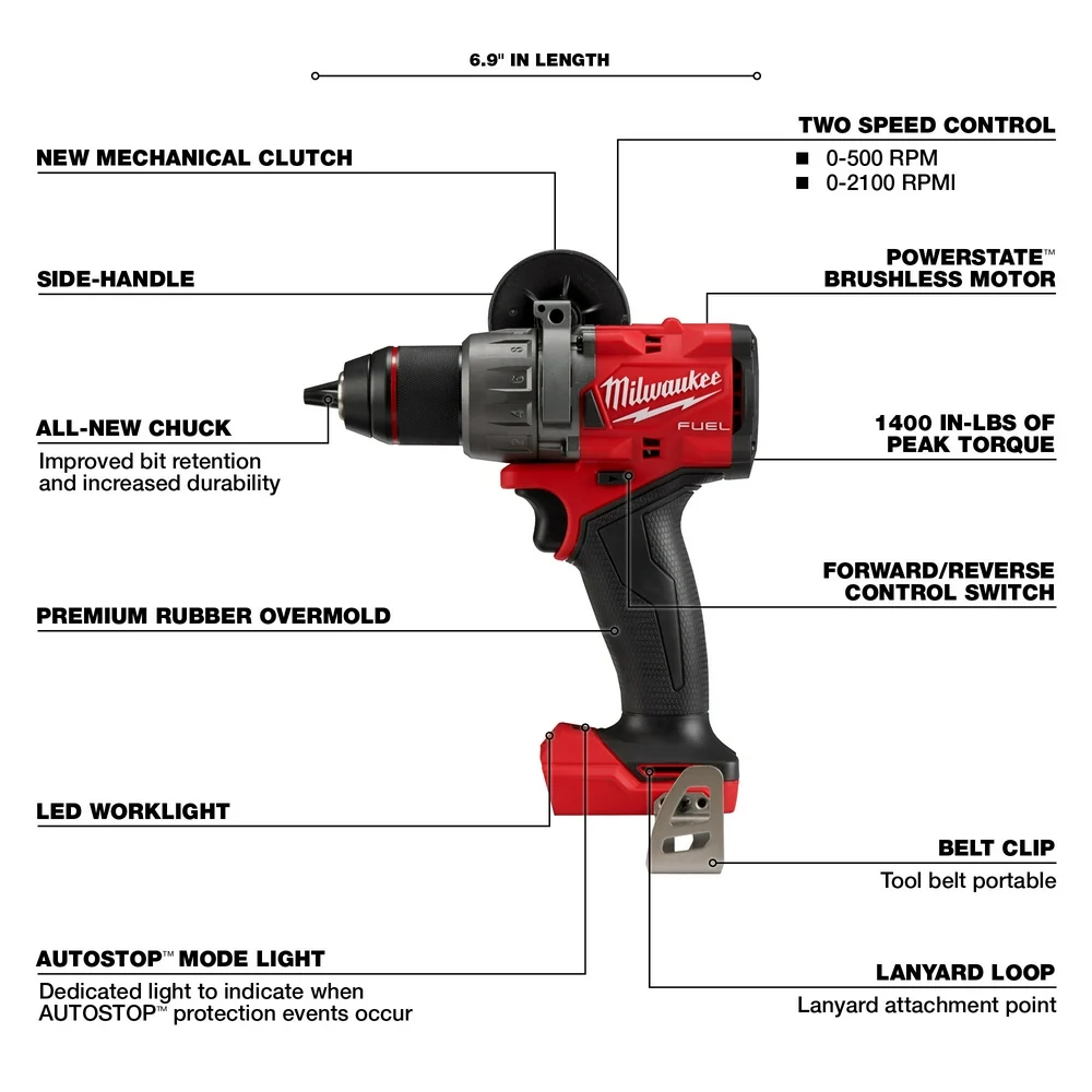 MILWAUKEE M18 FUEL™ 1/2" Hammer Drill/Driver (Tool Only)