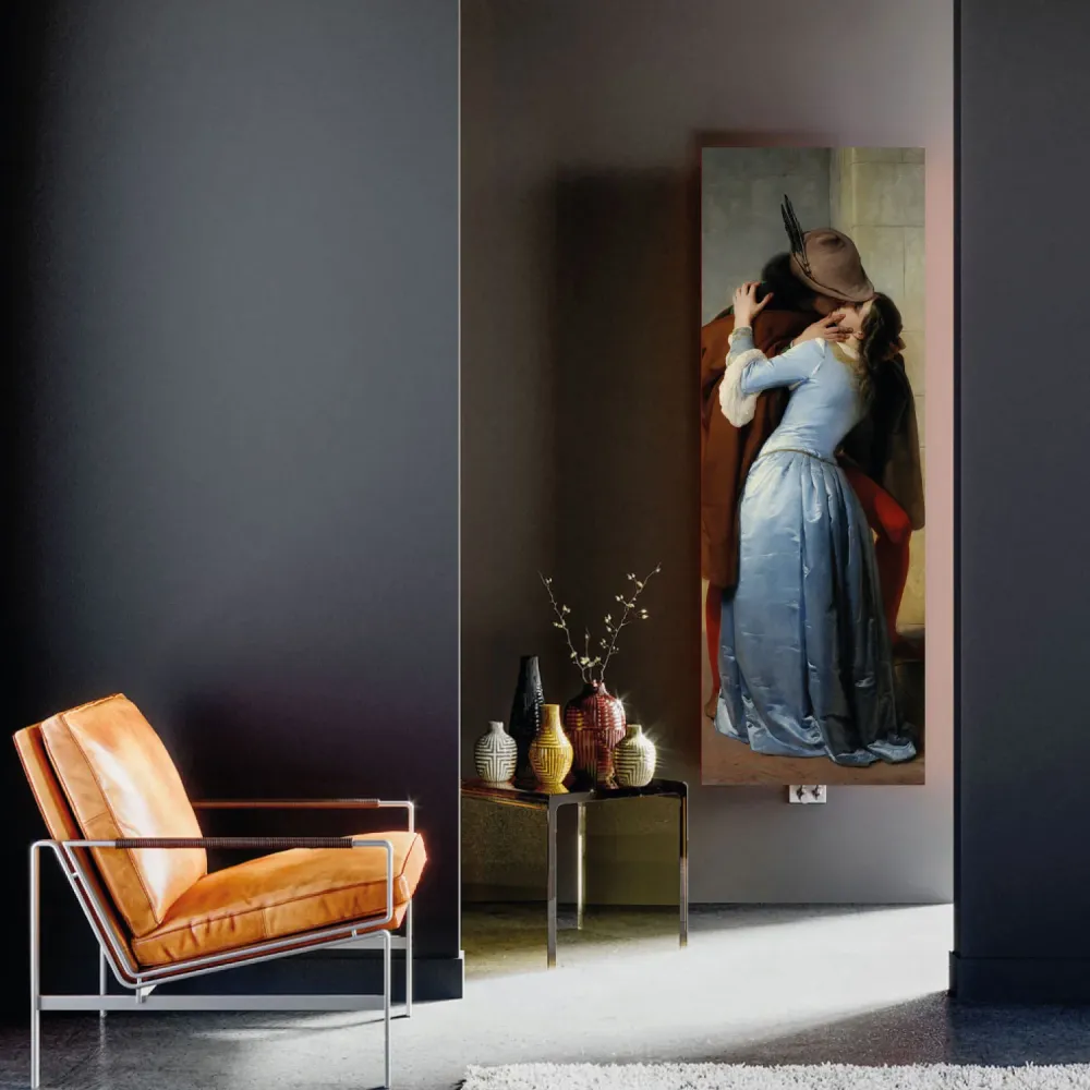 Hydraulic towel warmer 200x58.5 cm center distance 50 mm Model ' Kiss Hayez' Termocrea