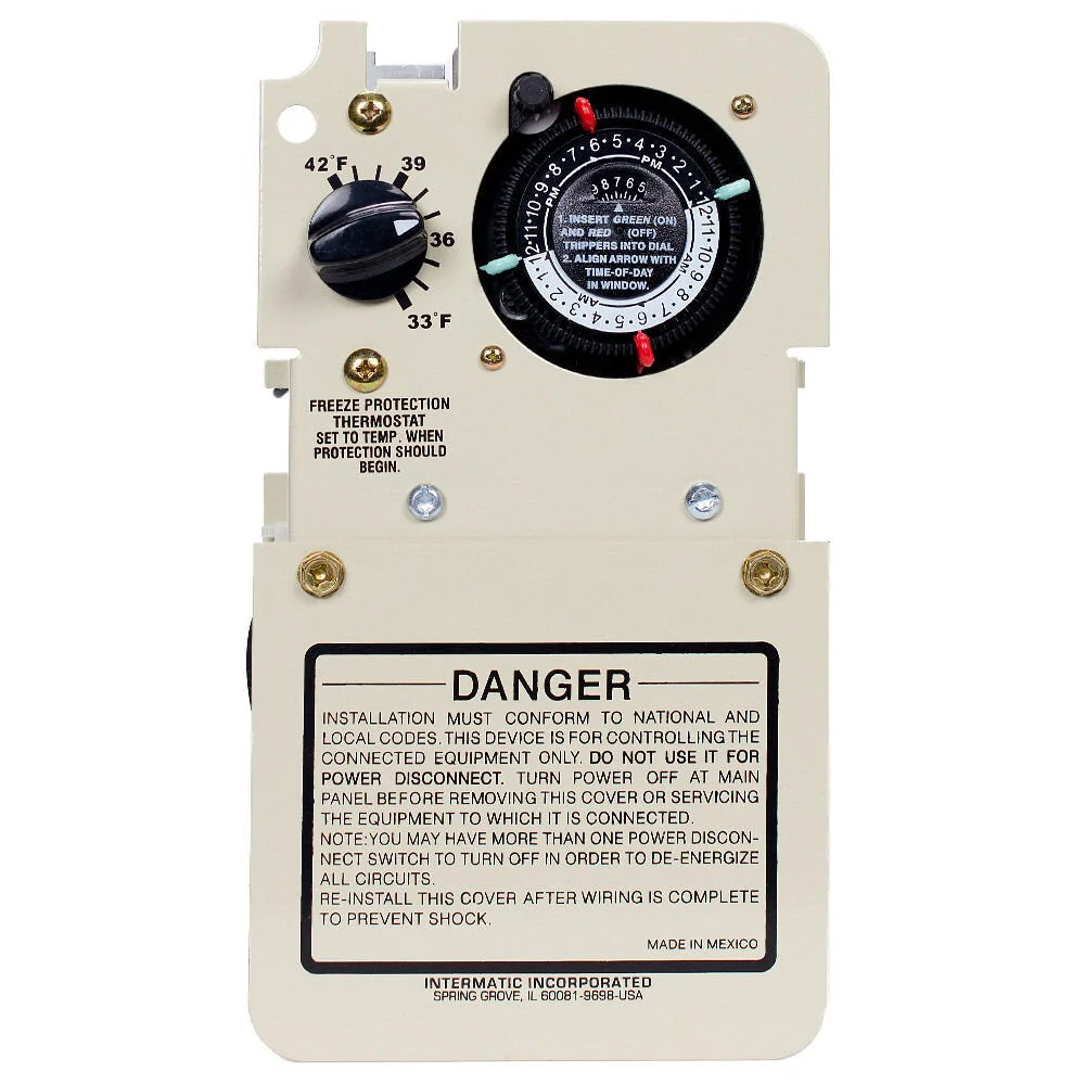 Intermatic - PF1102MT - Freeze Protection Timer Thermostat 240V Applications, Mechanism