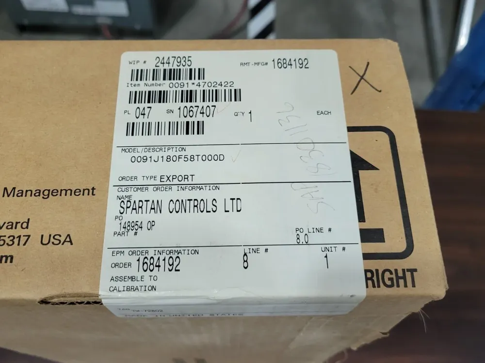 91 Thermowell, 18" Immersion 0091J180F58T000D