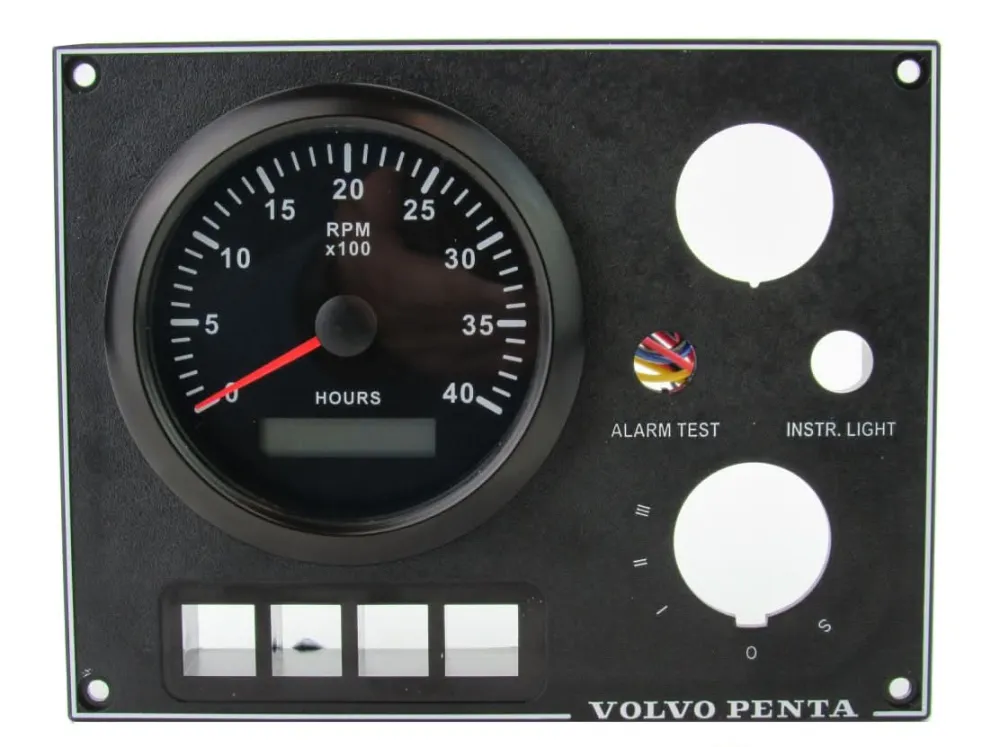 Volvo Penta Schermbediend Tachometer & Hour Meter Gauge - equivalent to 873686 met CE-goedkeuring